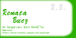 renata bucz business card